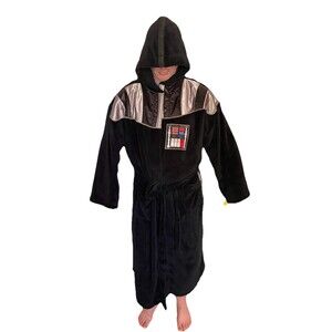 Star Wars Darth Vader Hooded Men’s Bathrobe Size XXXL Halloween Costume Party